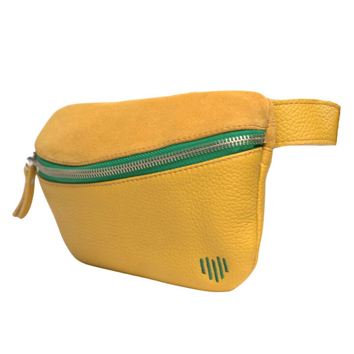 Smart bag, Mustard Leather belt bag for wholesale by Suggies