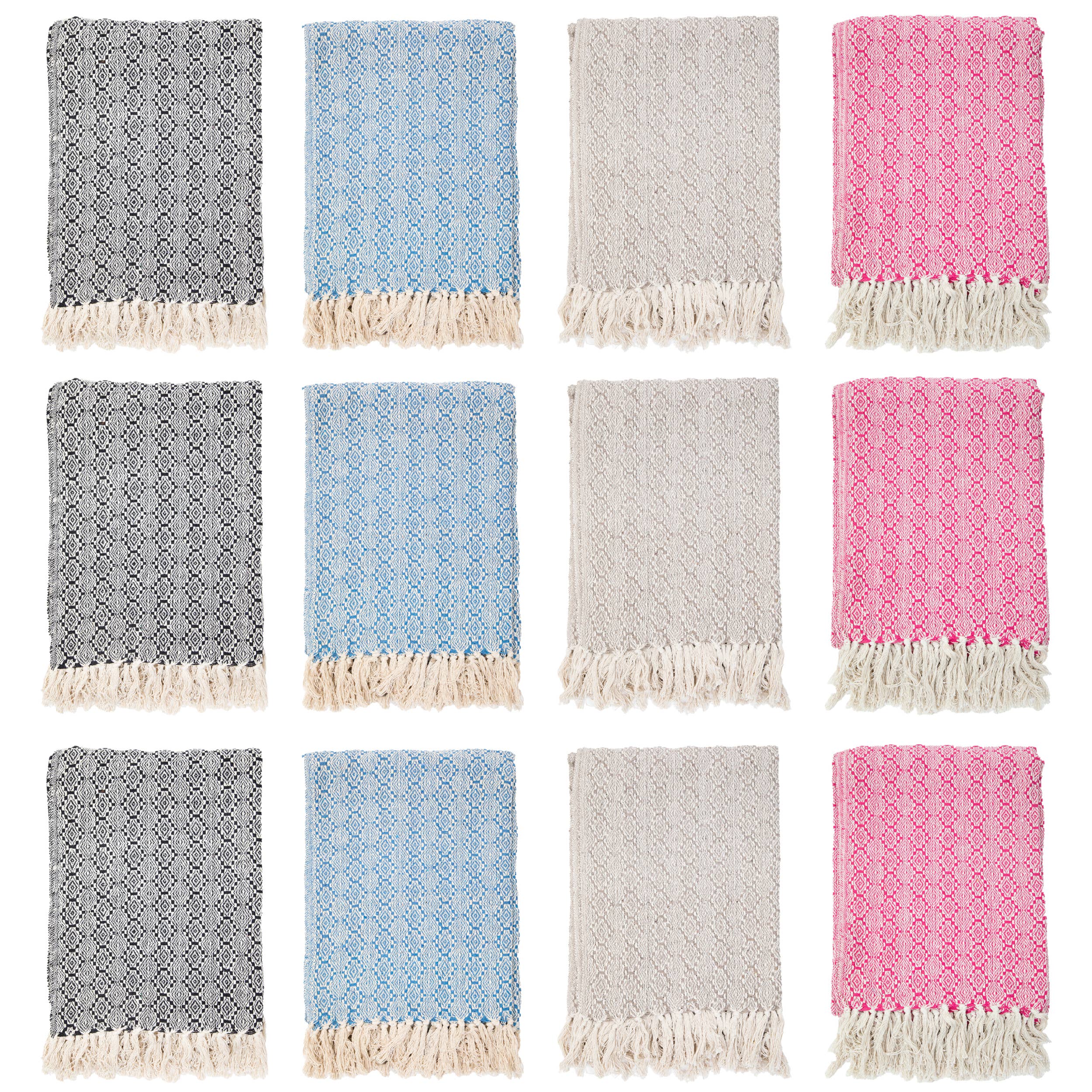 Arkwright Home - Wholesale Throw Blanket - Throw Blanket, Patterned Cotton with modern design31