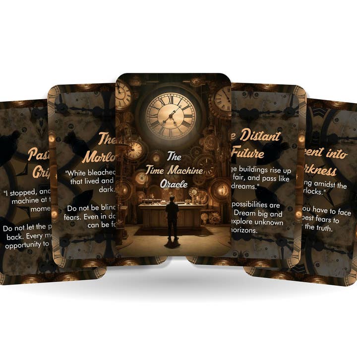 The Time Machine Oracle - Based on H.G. Wells classic - Divination tools - Oracle cards for wholesale by Ibiza Tarot USA