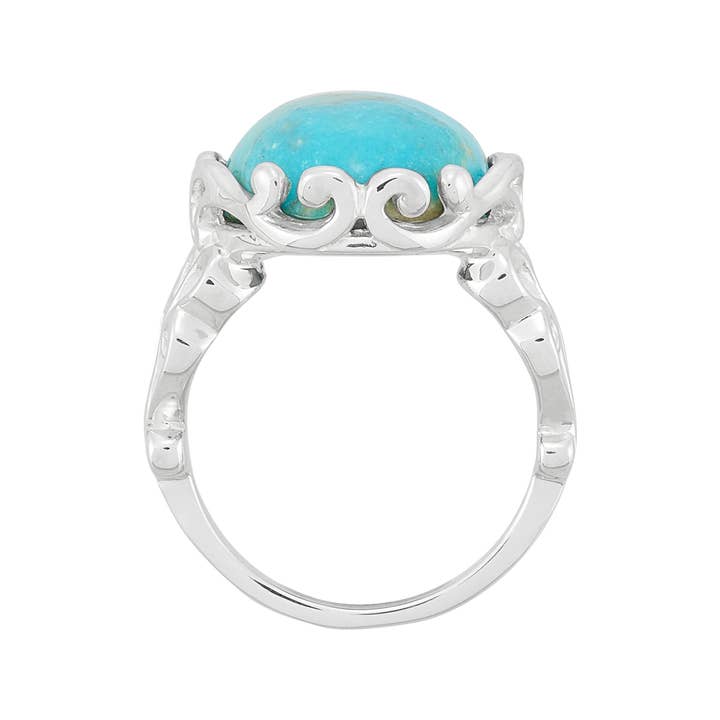 Silpada - Wholesale Cocktail/Statement Ring - Silpada 'Refreshed Soul' Silver Compressed Turquoise Ring2