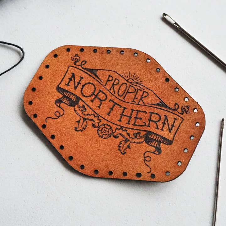 Parche de piel Northern, teñido a mano para venta al por mayor de Hord