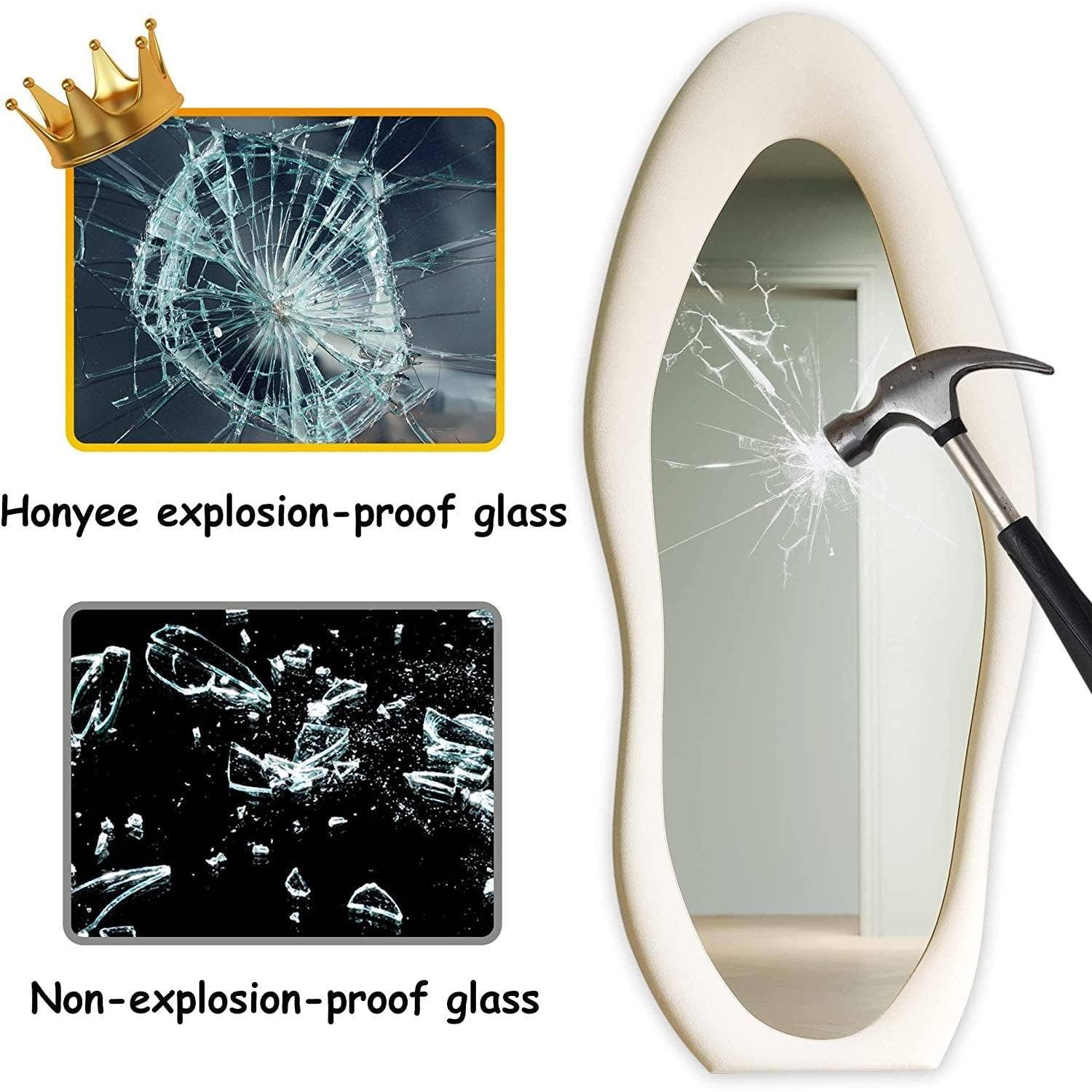 63 X 24 Inch White Full Length Mirror Wooden Frame for wholesale on Faire1