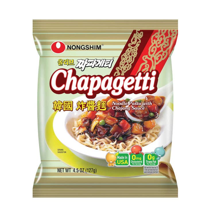 K Moitves Foods - Wholesale Ramen - Nongshim Chapagetti Noodle–128g (4x4, 16 Packs)1