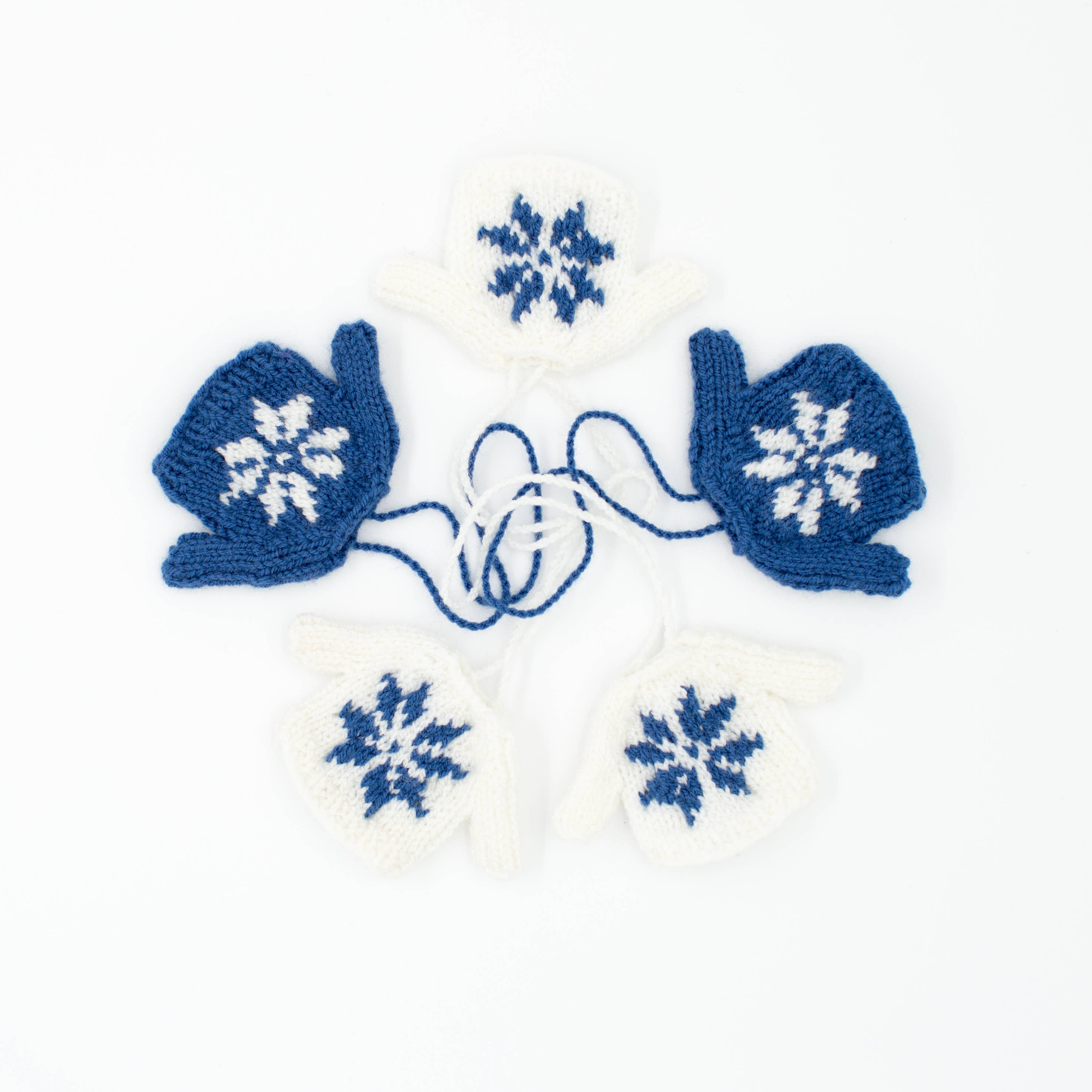 Azerbaijani Socks - Wholesale Ornament Set - Set of 5 Mini Sweater Snowflake Ornaments1