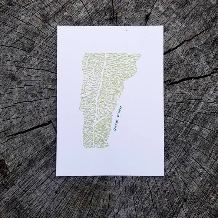 Impression sur le long sentier du Vermont | Illustrée à la main pour la vente par Soijen Illustrations