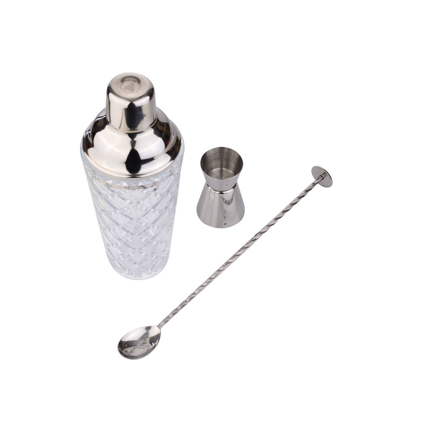 Laguiole - Wholesale Cocktailshaker - Laguiole Crystal cocktailset van 3 stuks - 400 ml3