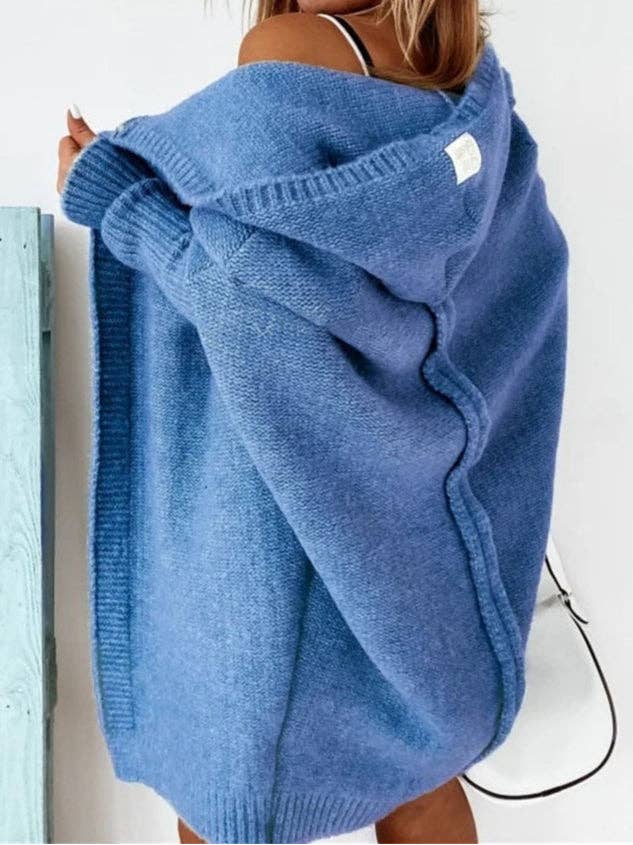 Sweetkama – Großhandel Strickjacke – Damen – Damen-Cardigan in Uni mit offenem Vorderteil SKT501011