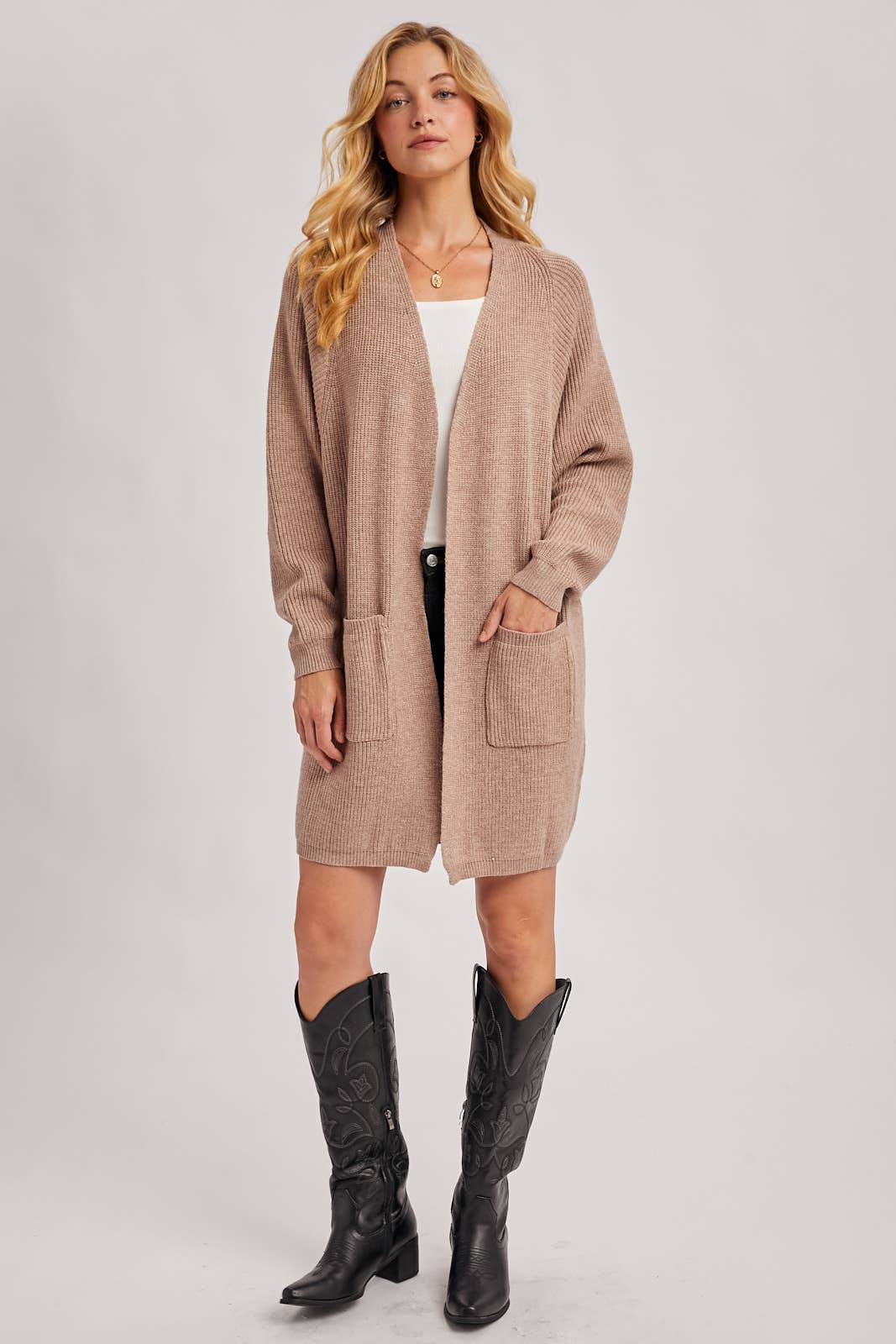 Bluivy - Wholesale Cardigan - Women's - OPEN FRONT BATWING SLEEVE CARDIGAN36