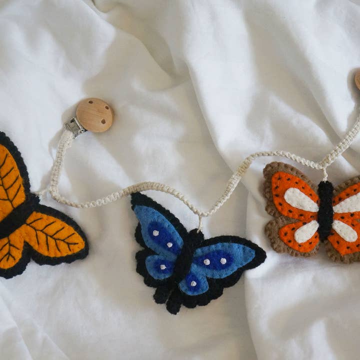Pram Chain, Butterflies for wholesale by Gamcha