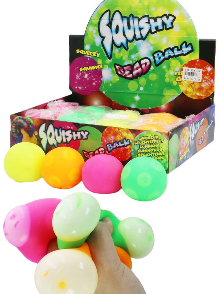 Emoji Pop Fluffy Slime Filled Squishy Ball - 12 pcs for wholesale by Cap Zone