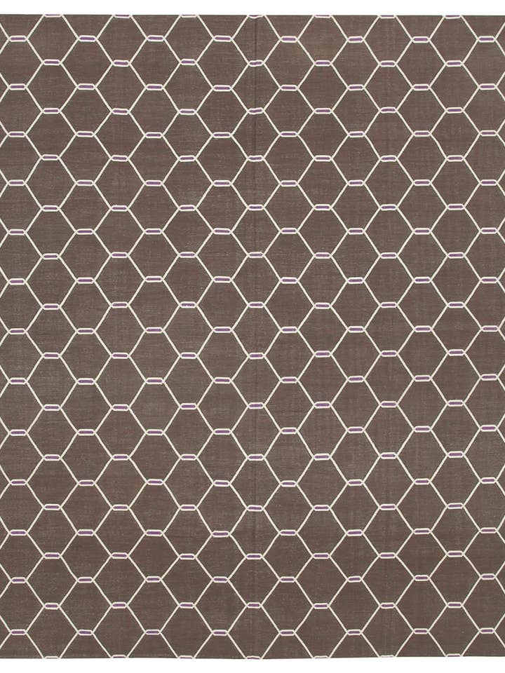 8x10 Brown Dhurrie Rug - 32480 for wholesale by RUG N CARPET