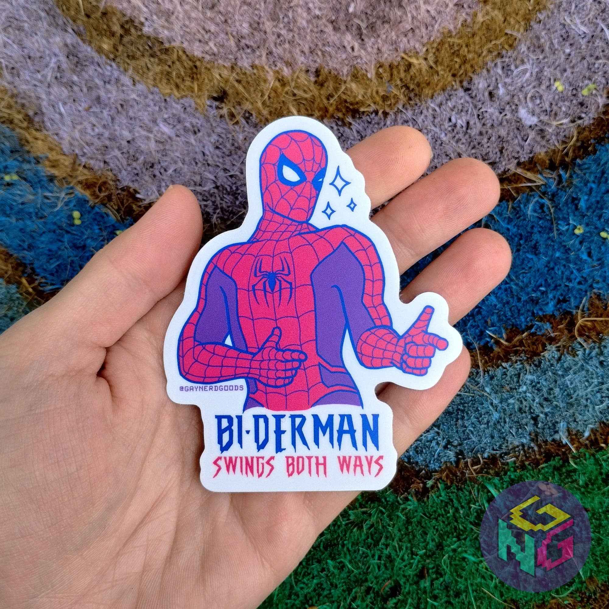 Gay Nerd Goods - Wholesale Sticker - Biderman Sticker2