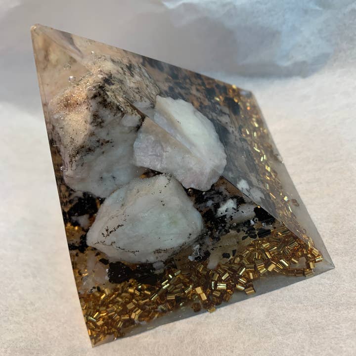 Orgonics by Driftwood Works Inc - Wholesale Spiritual Stone/Crystal - PINK MOONSTONE Healing Orgonites - Moonstone2