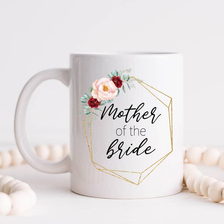 Tazza da caffè per la madre della sposa, bomboniere, tazze per la vendita all'ingrosso da parte di Hm Mugs