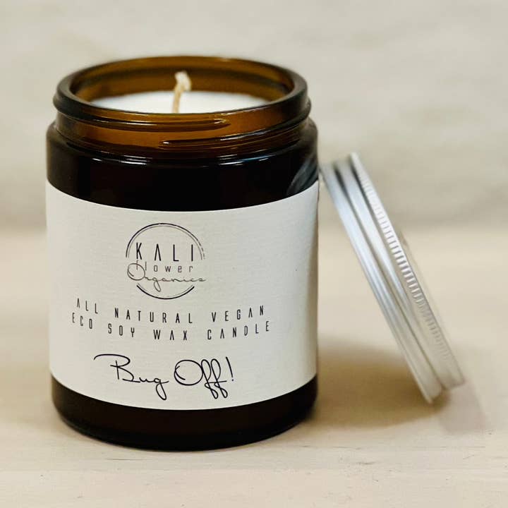 Bug Off! Vela perfumada ecológica contra mosquitos por atacado de KaliFlower Organics