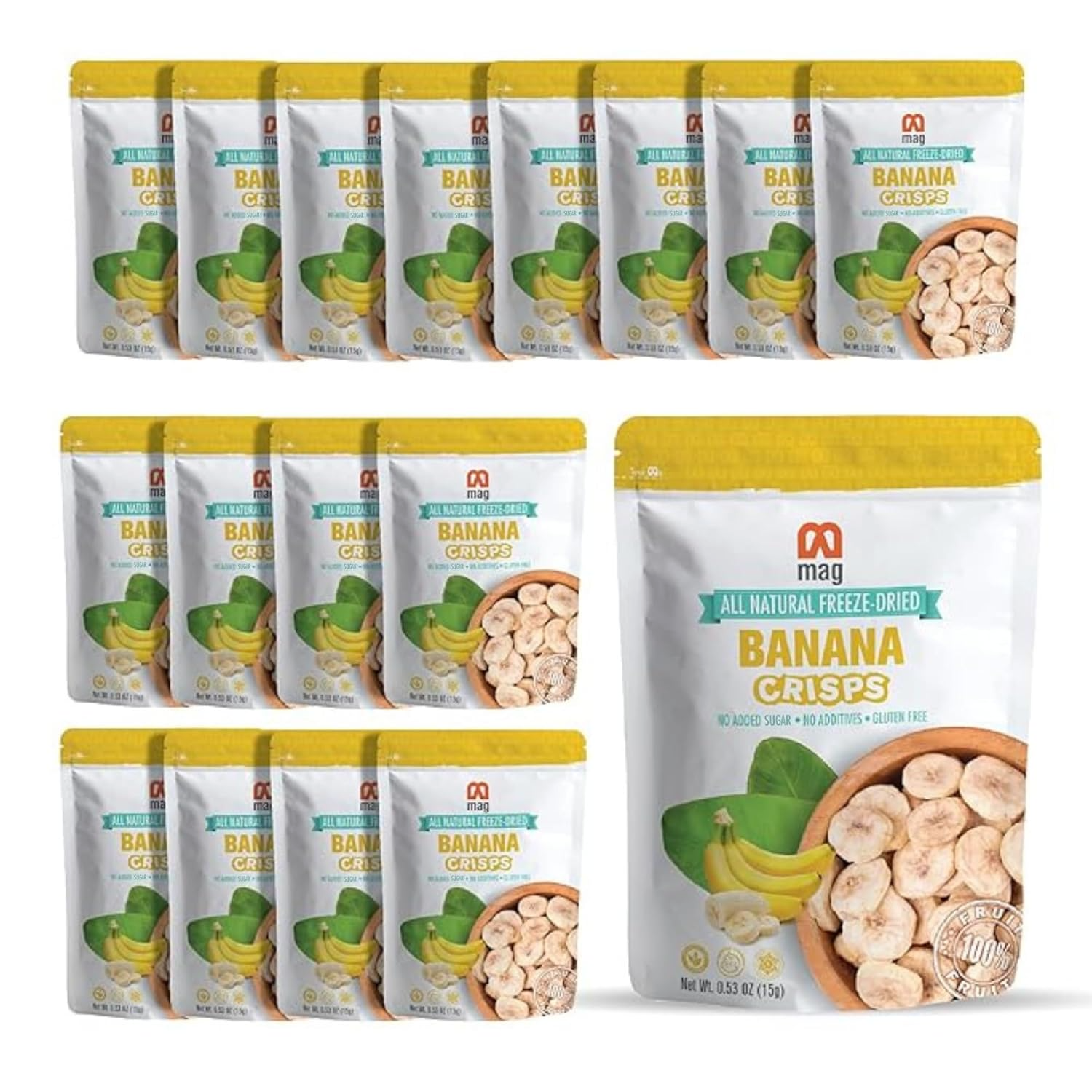 MAG - Wholesale Dried/Dehydrated Fruit - MAG Freeze Fruit Banana Snacks Frozen Dry Fruit Slices Fresh8