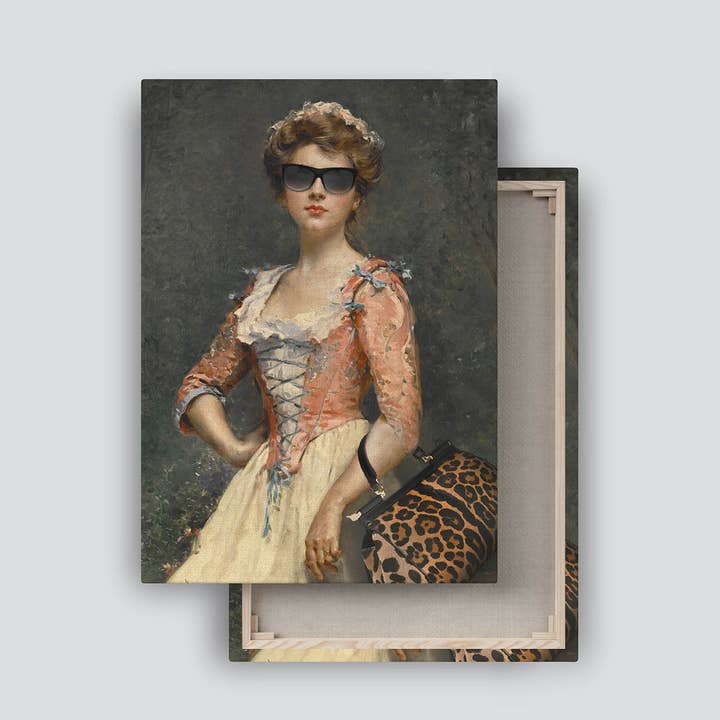 Dikhotomy - Wholesale Art Print - Impresión en lienzo de chica vintage chic1