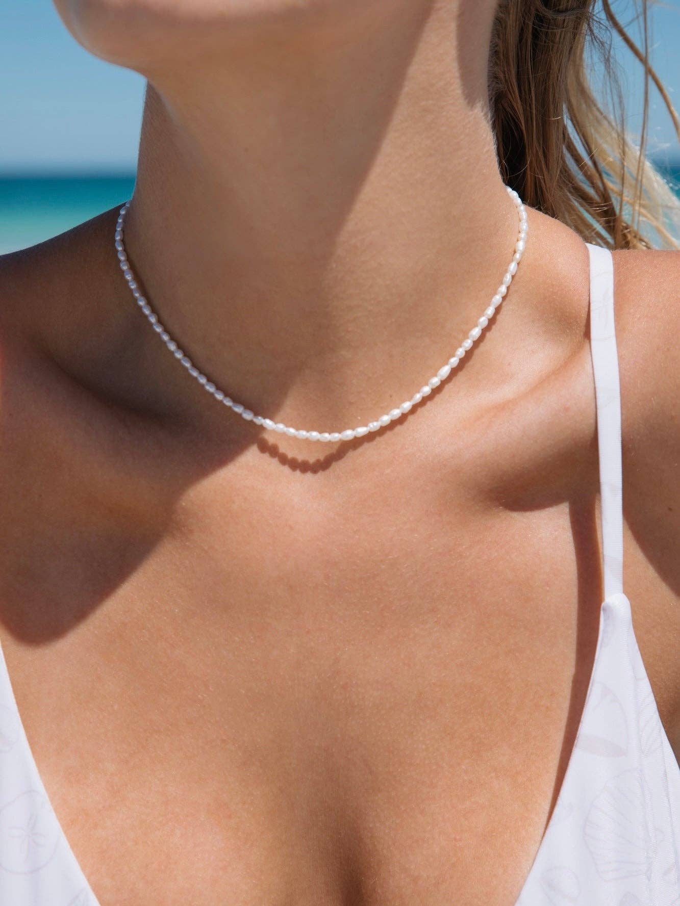 Malakai the Label - Wholesale Choker/collar - Palma Pearls Choker in Sterling Silver1