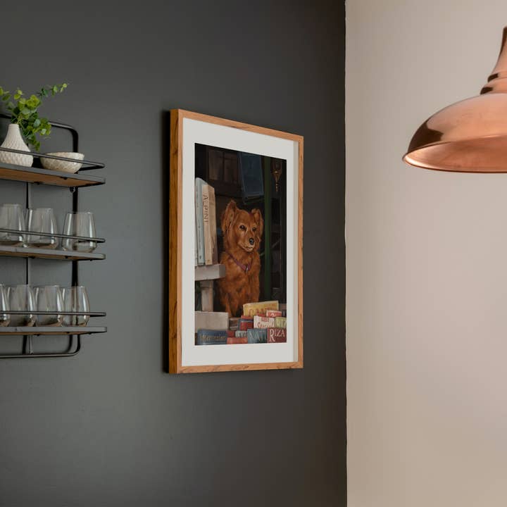 The Ugly Cat Studio - Wholesale Art Print - Italian Newsstand Dog Fine Art Poster Print