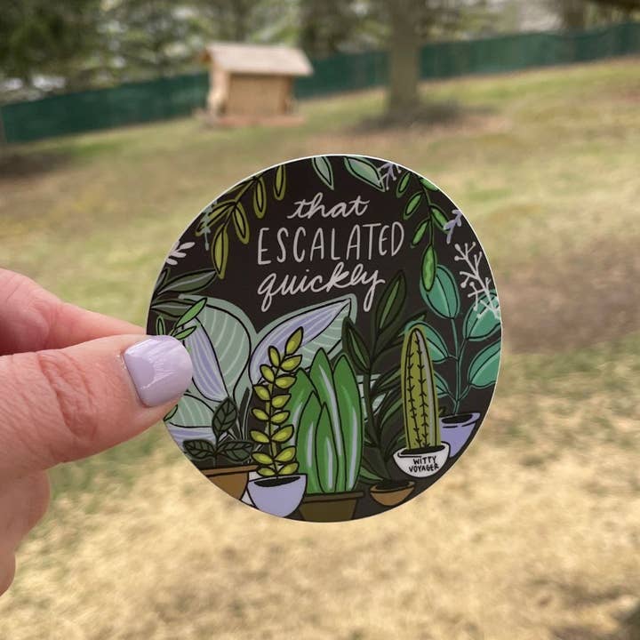 Det eskalerade snabbt klistermärket för wholesale av Witty Voyager