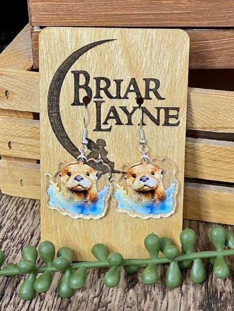 Briar layne - Wholesale Dangle Earrings - Otter Earrings - River & Sea Otter Designs for Otter Lovers2
