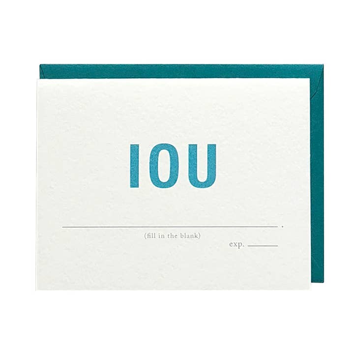 Iou (boxed Set) for wholesale by Miss Print Paper