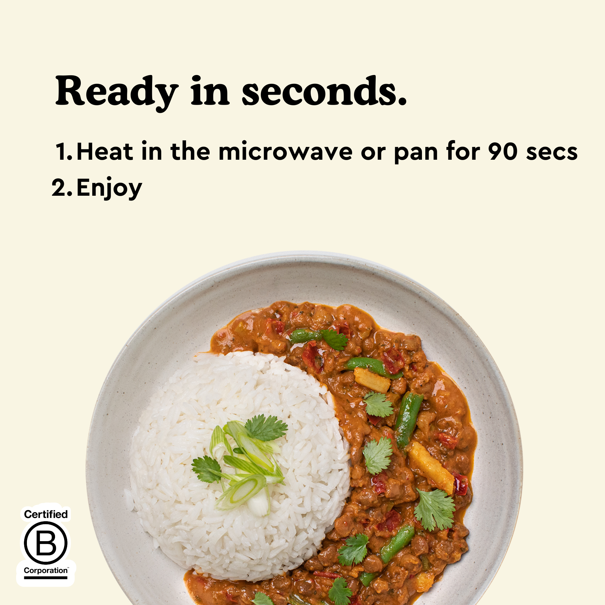 fiid - Vente Plats préparés à longue durée de conservation - Bol de curry à la patate douce et aux lentilles - 275 g - Repas végétalien3