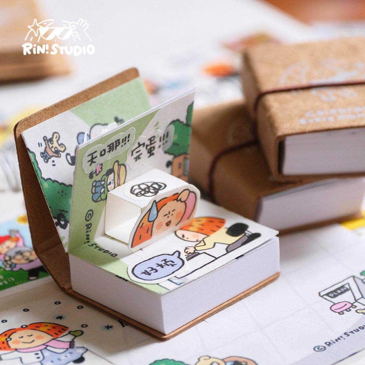 RiN! Studio US - Wholesale Notebook - Mini Notebook, Tiny Notebook, Sketch book, Kawaii Journal, Aesthetic Notebook, Cute Journal, Stationary, Schedule Journal, Thumbnail book4