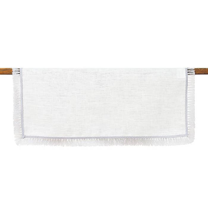 Table runner in pure linen LUREX for wholesale by Giardino Segreto