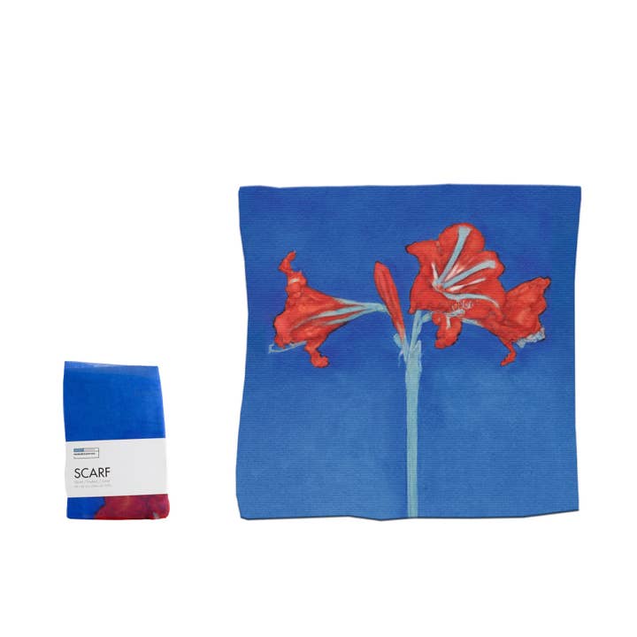 Scarf,SQ, 68x68 mm, Mondriaan, Amarylis for wholesale by MUSEUM WEBSHOP