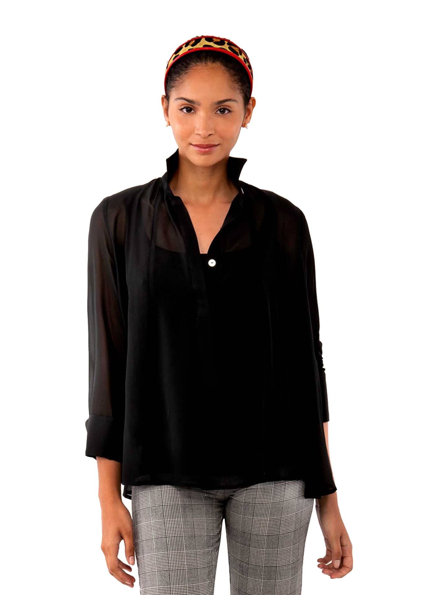 Gretchen Scott LLC - Wholesale Blouse - Women's - Chiffon Seamed Top0
