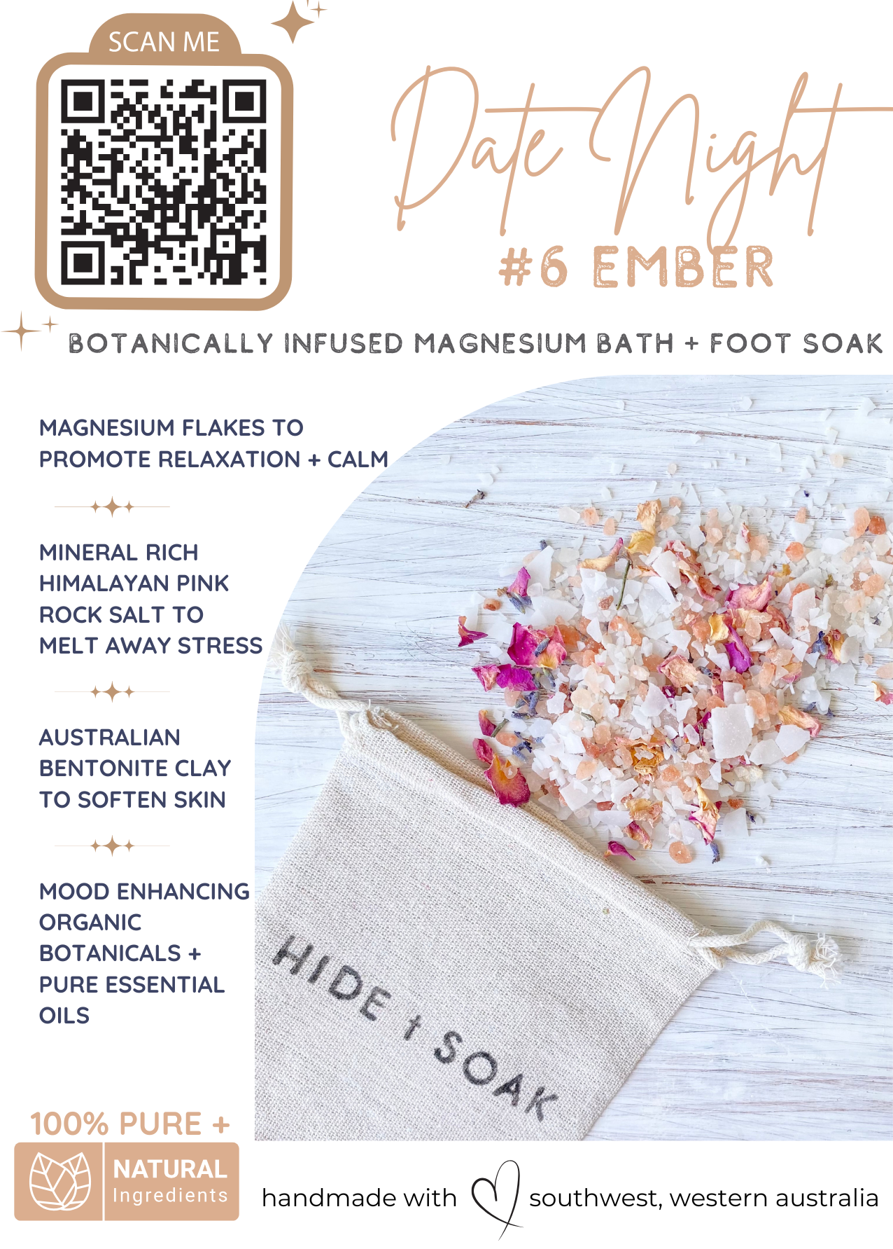 Hide + Soak | Luxurious Bath Soaks & Magnesium Oil – Óleos essenciais de aromaterapia por atacado – Conjunto de Display - Hide + Soak Spa + Wellbeing Collection 7