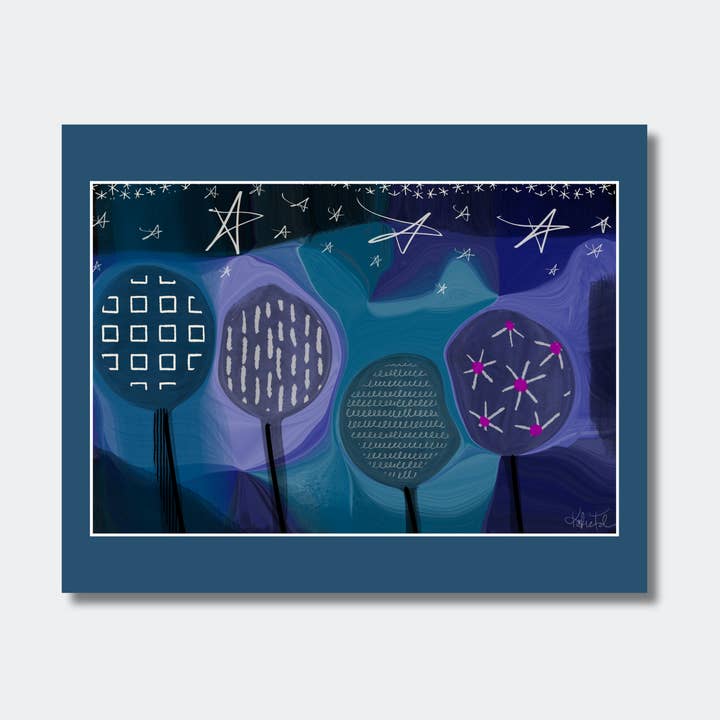 Art Prints 8x10 – Giclée – Trees – Nature – Stars – Unframed for wholesale by Wild Thorn Collective