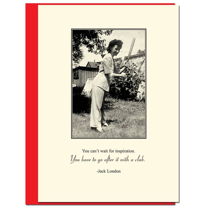 Go After W/ Club Humor Tarjeta para venta al por mayor de Bloodshot Press