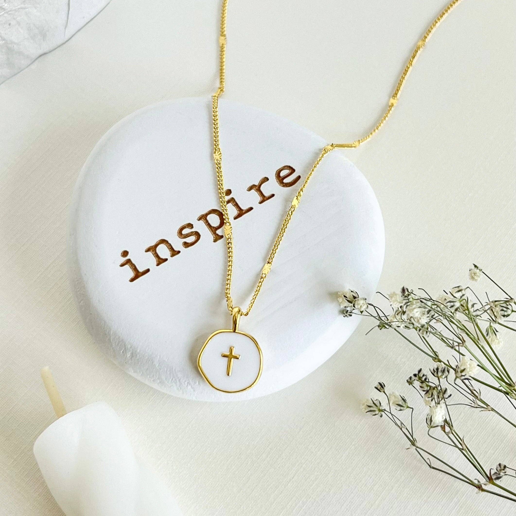 AMADI Jewelry - Wholesale Pendant/Charm Necklace - Agape Cross Necklace in Gold and Silver2