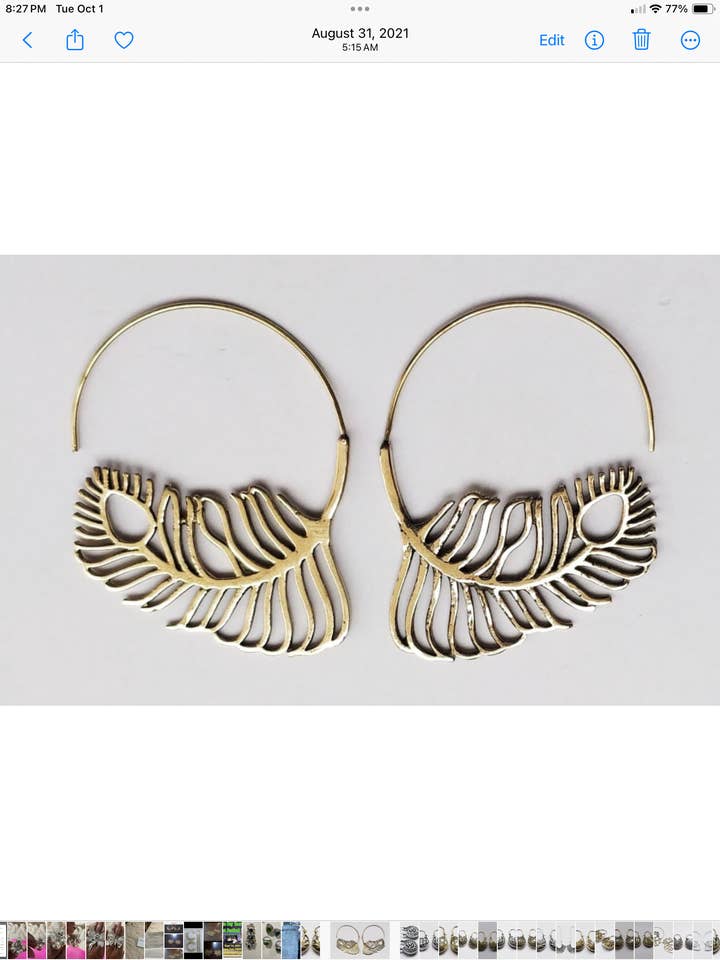 Brass Open Fall Leaf for wholesale by The Curator