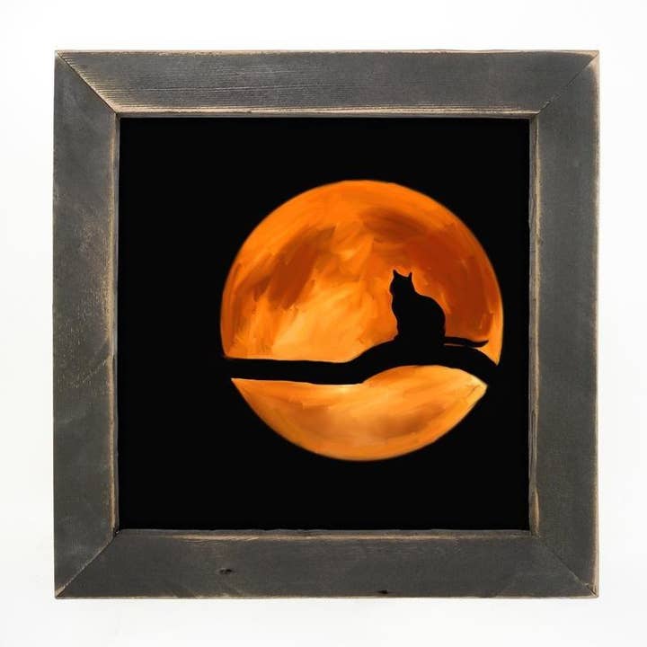 Cat in the moon for wholesale by ginger blue