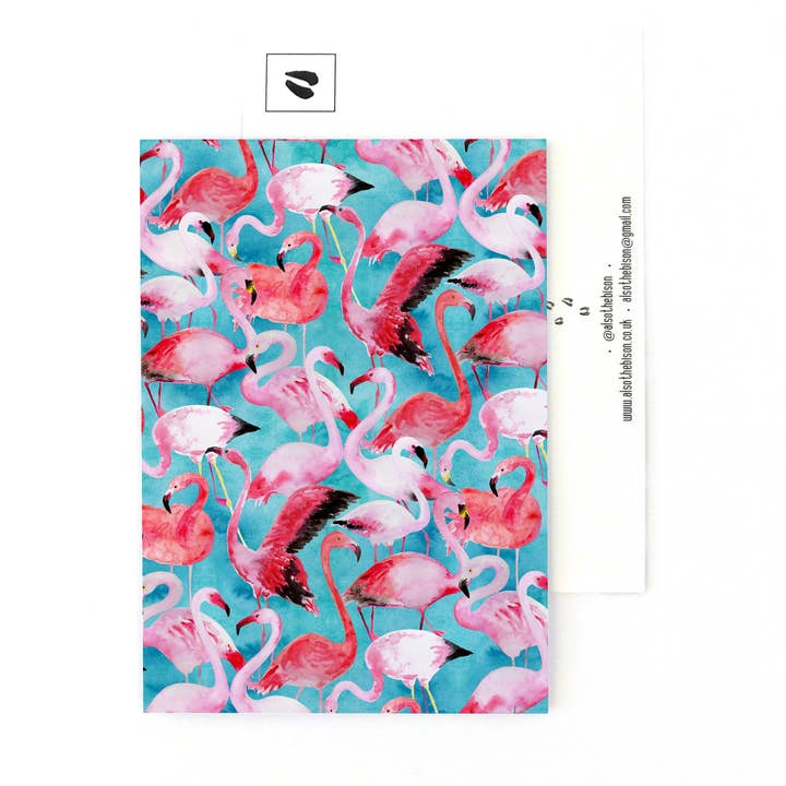 Postal Flamboyance de los Flamencos para venta al por mayor de Bison Bindery