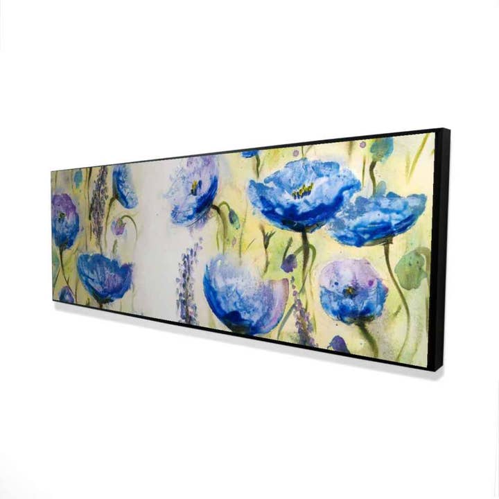 Tela emoldurada floral e botânica Blue Garden | Decoração de Casa por atacado de BEGIN HOME DECOR