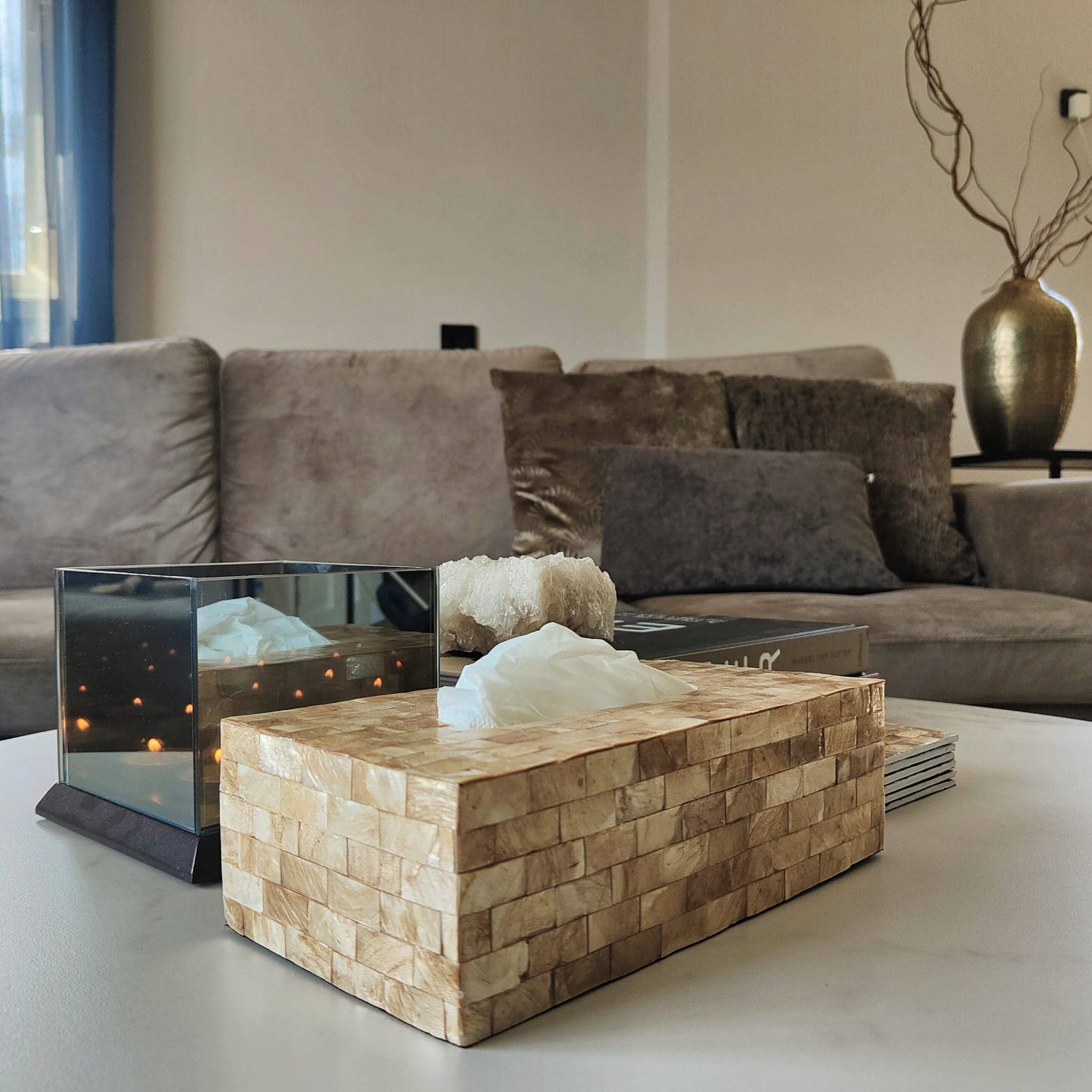 Home Jewels - Wholesale Tissue Box - Tissue box shell - gold0