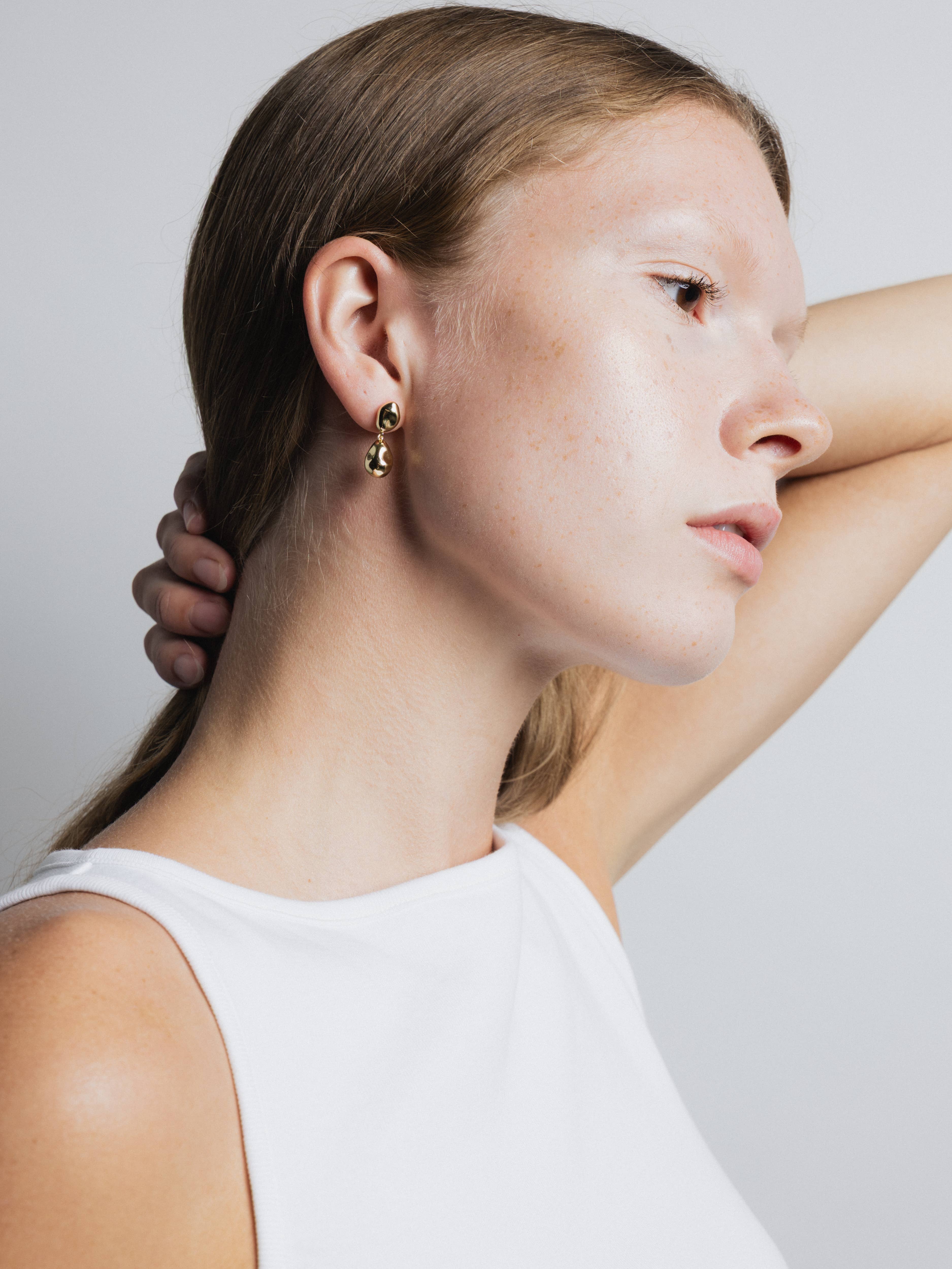 Wolf Circus Jewelry - Wholesale Dangle Earrings - Pinto Earrings in Gold4