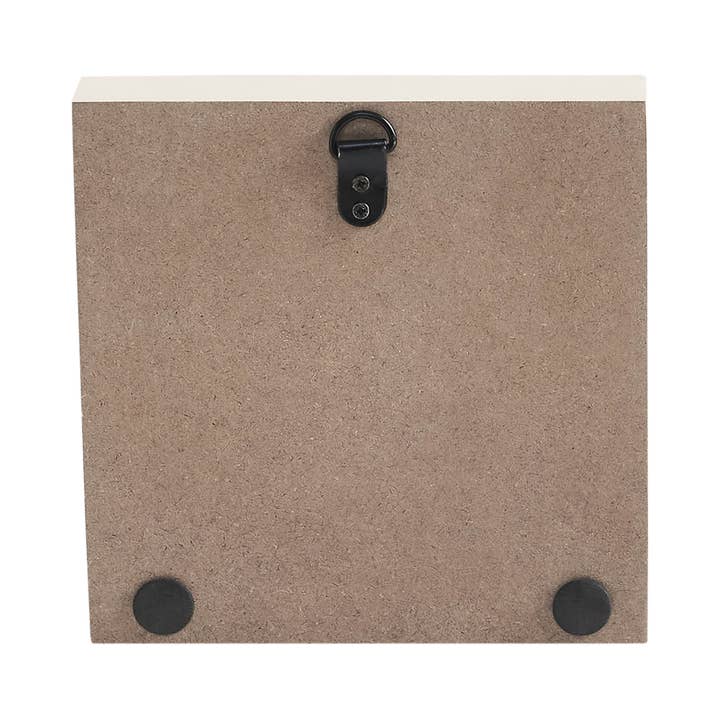 VHC Brands - Wholesale Sign - Celebrate Grace 3 Crosses Distressed Antique White MDF Block Sign 6x6x13