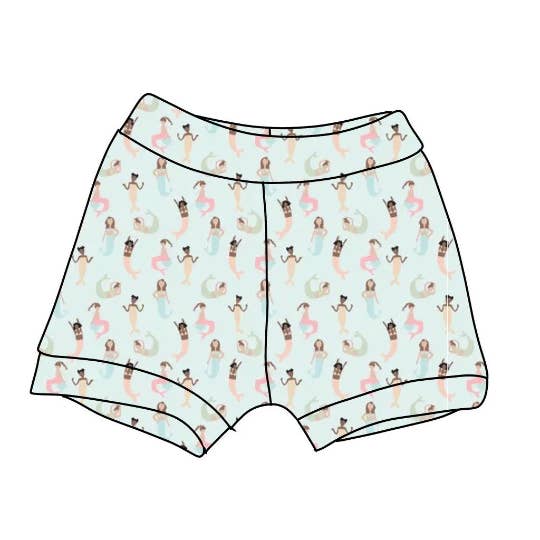 Meerjungfrau-Shorts, Strandshorts, Sommerkleidung Kinder für den Großhandel von Remi Rae’s LLC