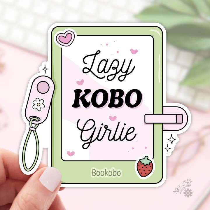 Lazy Kobo Girlie Stickers / Bookish Stickers / Book Lover for wholesale by Book Lover Merch Shop