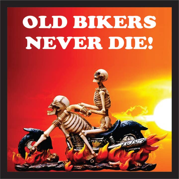 BMS BIZ - Wholesale Patch - 3 Inch Cloth Patch Old Bikers Never Die