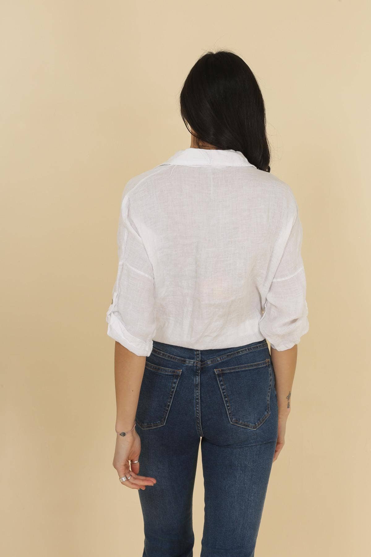 la maison des fibres naturelles - Wholesale Button Down Shirt - Women's - 620090u 100% linen shirt made in Italy0