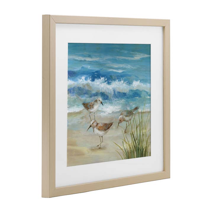 Stupell Industries - Wholesale Wall Sign - Beach Sandpiper Gathering - Print Under Glass Wall Art8