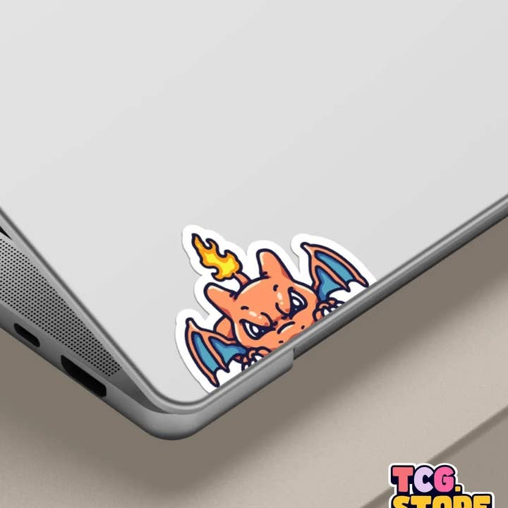 TCG.Store - TCGDOTSTORE - Wholesale Sticker - Charizard Peeking Pokémon Sticker4