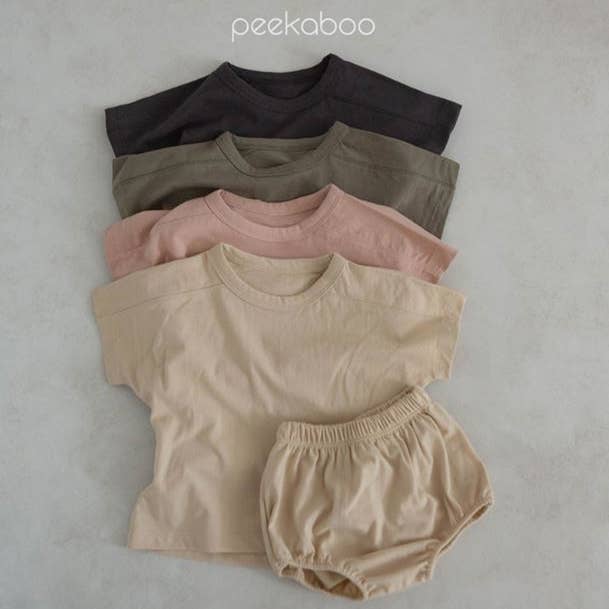 2pcs set Baby Toddlers Cotton Soft Summer Clothing set for wholesale by peekaboo