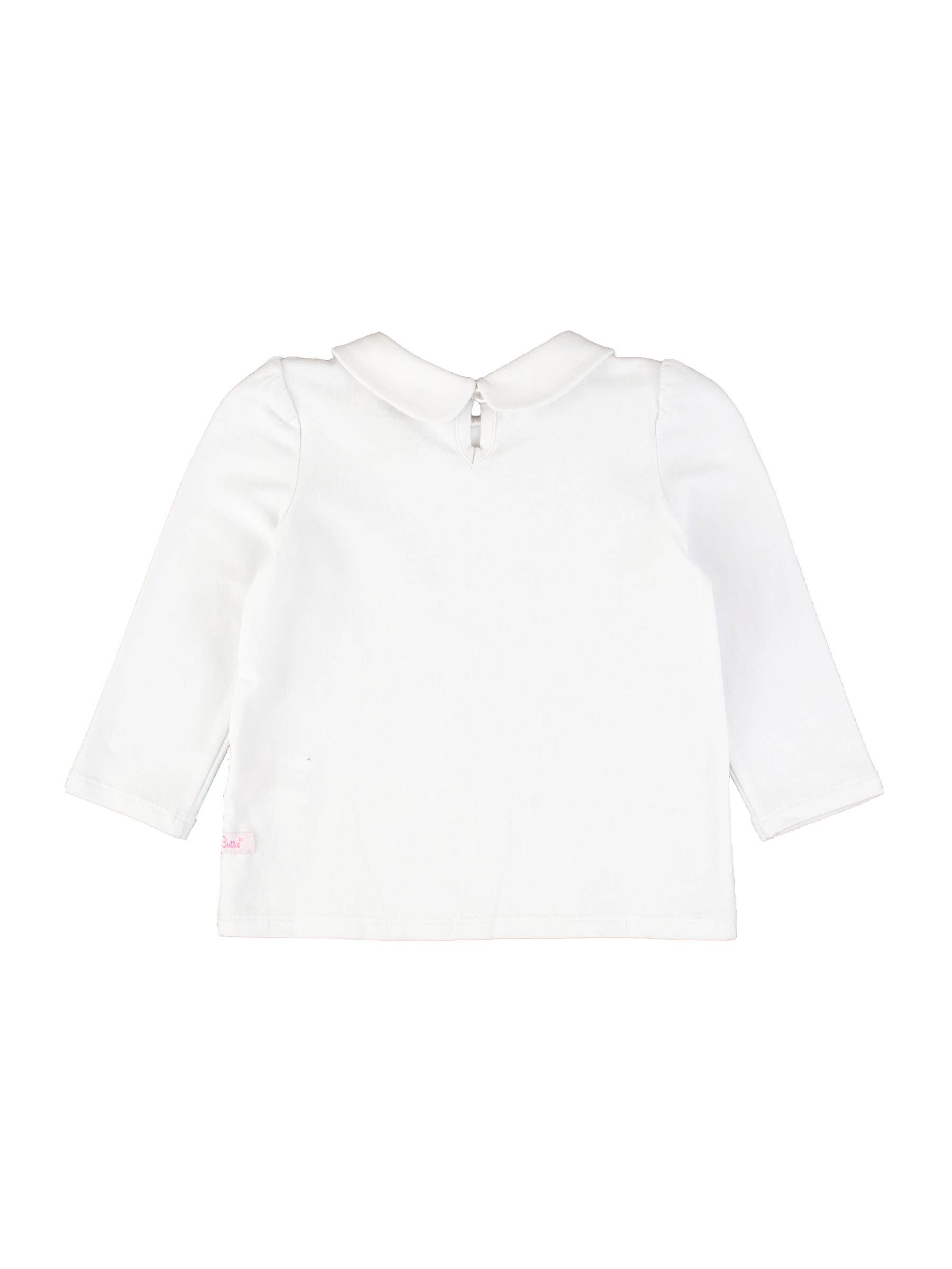Girls White Peter Pan Collar Long Sleeve Top for wholesale on Faire1